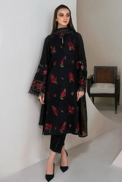 Lawn 3pc with diamond dupatta Unstiched