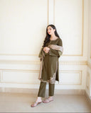 Lawn 3pc with diamond dupatta Unstiched