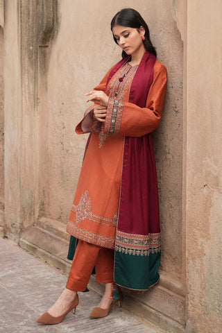 Lawn 3pc with diamond dupatta Unstiched