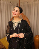 Lawn 3pc with diamond dupatta Unstiched