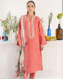Lawn 3pc with diamond dupatta Unstiched