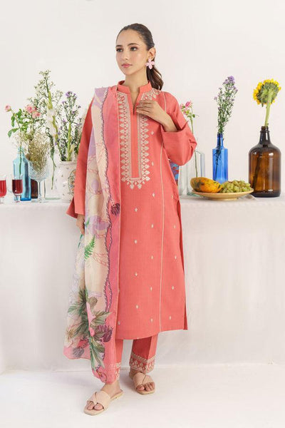 Lawn 3pc with diamond dupatta Unstiched