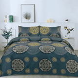 Cotton Salonica 3pc Bedsheet - Lunar Sheet