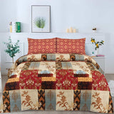 Cotton Salonica 3pc Bedsheet - Brick Sheet