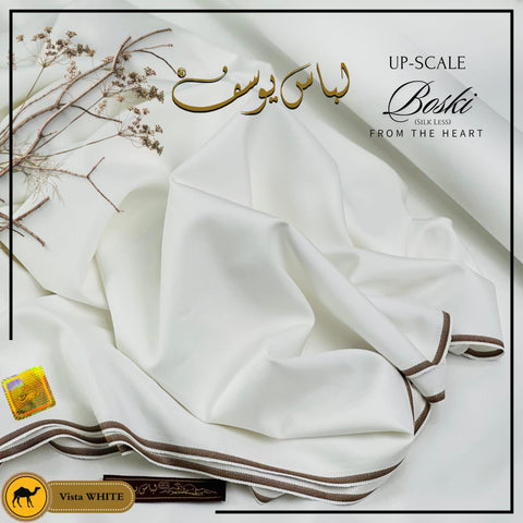 Libas-e-Yousaf UP-SCAL BOSKI - Vista White